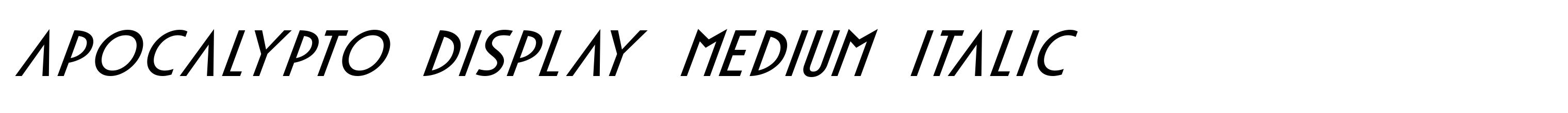 Apocalypto Display Medium Italic